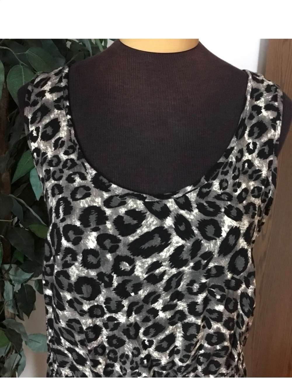 Metaphor Leopard Print Hi Lo Dress Size XL Sleeveless Animal Print - Picture 5 of 16